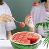 Non-Slip Handle Watermelon Cutter Stainless Steel Handheld Round Slitter  Camping