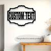 Personalized Metal Door Nameplate, Custom Silver House Initial Sign for Indoor/Outdoor Decor, Rustic, New Home Gift, Wall Art