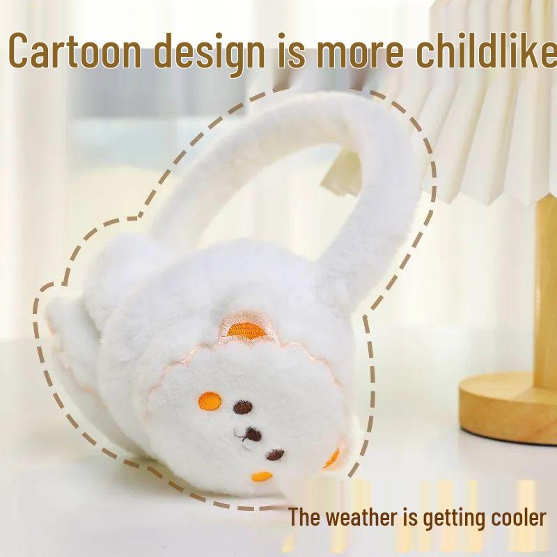 Verstellbare Cartoon-Ohrenwärmer für Kinder - Warmer Winterschutz für Schüler