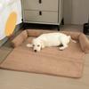 Pet Sofa Cushion with Pillow U-shaped Pillow for Winter Warm Pet Bed for Multiple Scenes