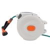 Garden Hose Reel Auto Rewind Retractable Any Length Lock Water Hose Reel with Sprayer for Washing Car Cleaning 20m