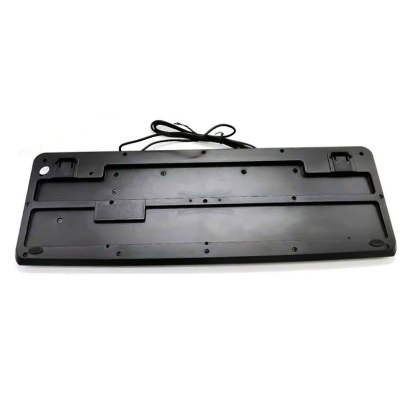 Full Size 104Key Ergonomic Keyboard USB Compatible For Comfortable Typing Experience Durability Build Keyboards