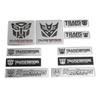 Aluminum Alloy Stickers Transformation Toys Emblem Autobots Badge Decepticons Logo Decal Phone Decoration Mobile Accessories 3D Kid Friendly
