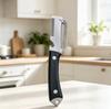 Multi-functional Wooden Handle Stainless Steel Peeler & Melon/Scallion Slicer