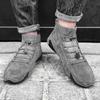 Skórzane buty męskie Nowe codzienne buty męskie Mokasyny Wodoodporne Lekkie Ręcznie robione Wysokie trampki Buty antypoślizgowe Duży rozmiar 48
