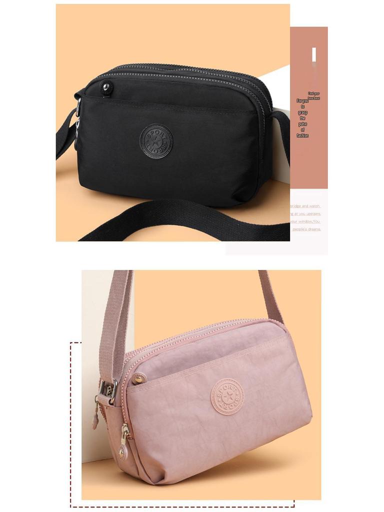 2025 Dámská lehká vícevrstvá vodoodpudivá crossbody taška s více kapsami