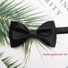 2025 Spring/Summer Black Men's Bow Tie for Groom or Best Man