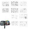 Sewing Kit Stitch Book Needle and Thread Loose Leaf Book  for Traveler Adults Beginner Emergency