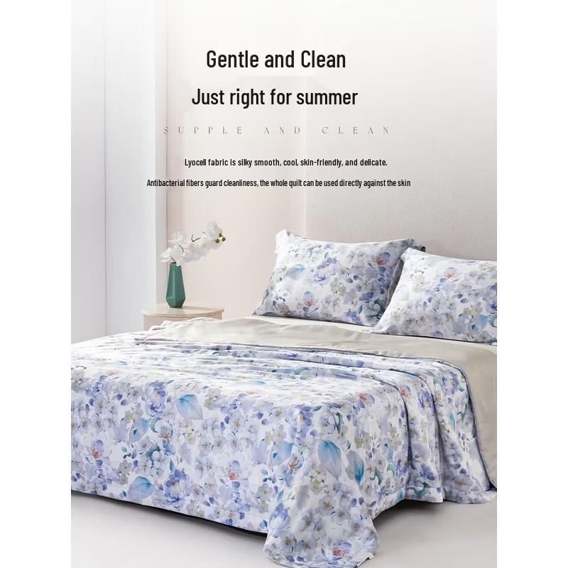 Mengjie Lyocell Ice Silk Washable Summer Quilt