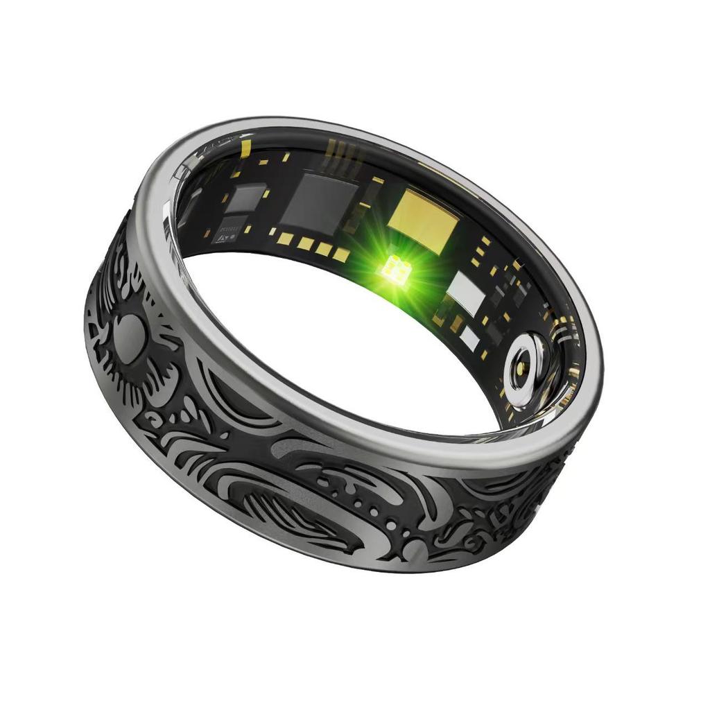 W9 Retro Smart Ring: Heart Rate, Blood Oxygen, Sleep & Calorie Tracker