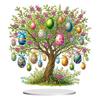 עץ ביצי פסחא בצורה מיוחדת ערכות אמנות יהלומים לשולחן העבודה 5D DIY אמנות יהלומים קישוטי שולחן ציור יהלומים קישוטי שולחן עבודה