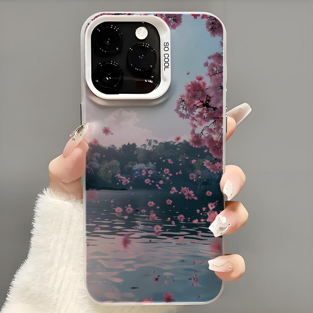 oriental cherry sakura Phone Case  Phone Case For iPhone 14 16 15 11 12 13 Pro Max Mini Plus Shockproof Cover