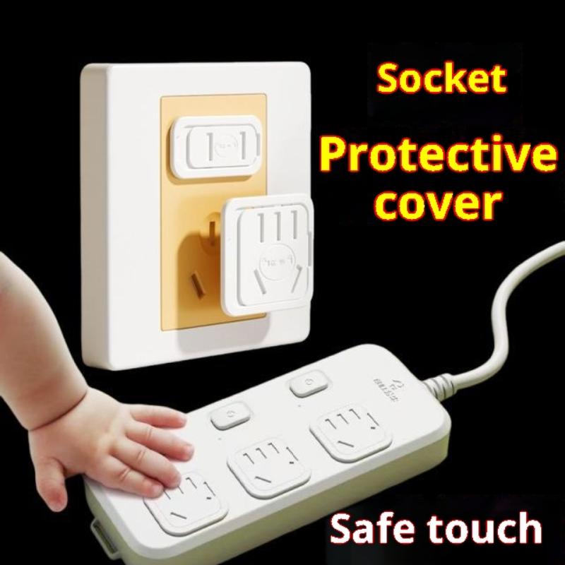 10Pcs Plug Guard, Us Standard Lock Socket Plugs Protector, Safety Anti Electric Baby Child Socket Plastic Security Locks