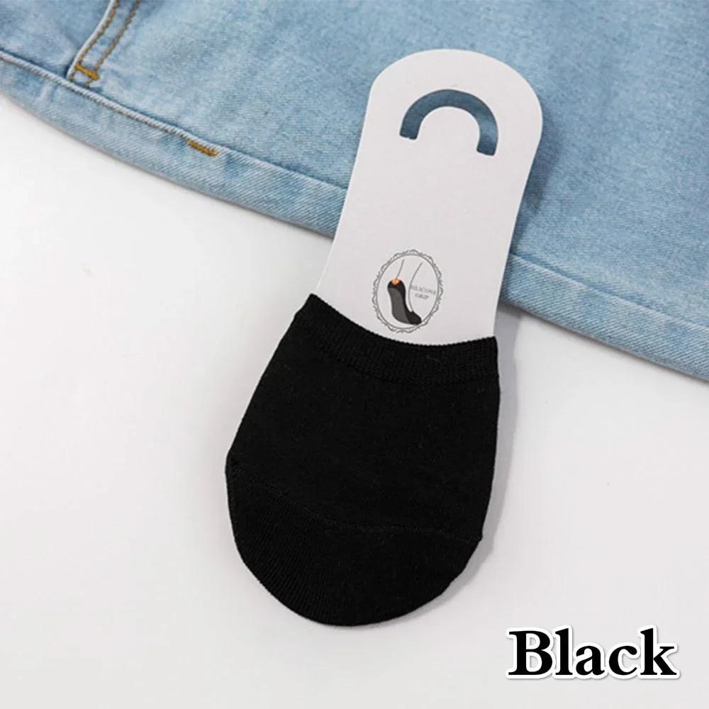 Women Summer Solid Color Forefoot Socks Female Half Foot Toe Cover High Heels Invisible Cotton Breathable Socks Accessories Gift