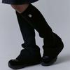 Wide Knit Leg Warmer [ Black ]