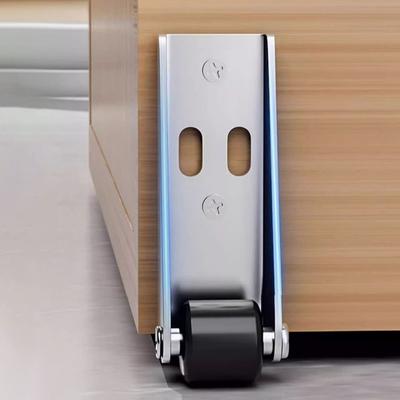 New Universal Directional Roller Silent Table Cabinet Mini Furniture Caster Wheel Side Mounted Track Pulley Rollers Furniture