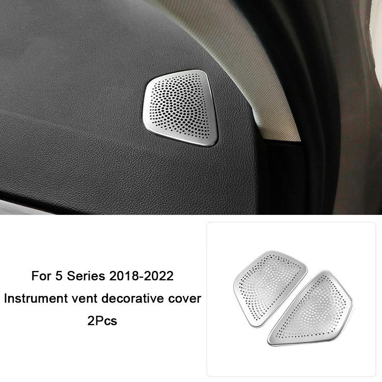 För BMW 5-serie G31 G30 2018 , Bilens dörrhögtalare dekorationsskydd A-stolpens hornskydd Interiörtillbehör