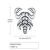 Vnox Coole Skorpion Ohrstecker für Männer Frauen, Gotische Tier Ohrstecker, Unisex Punk Rock Ohrschmuck