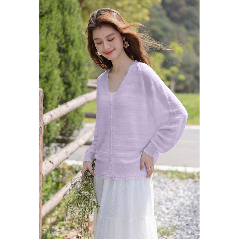MokaNa Women's Tassel Hem Loose Knit Cardigan