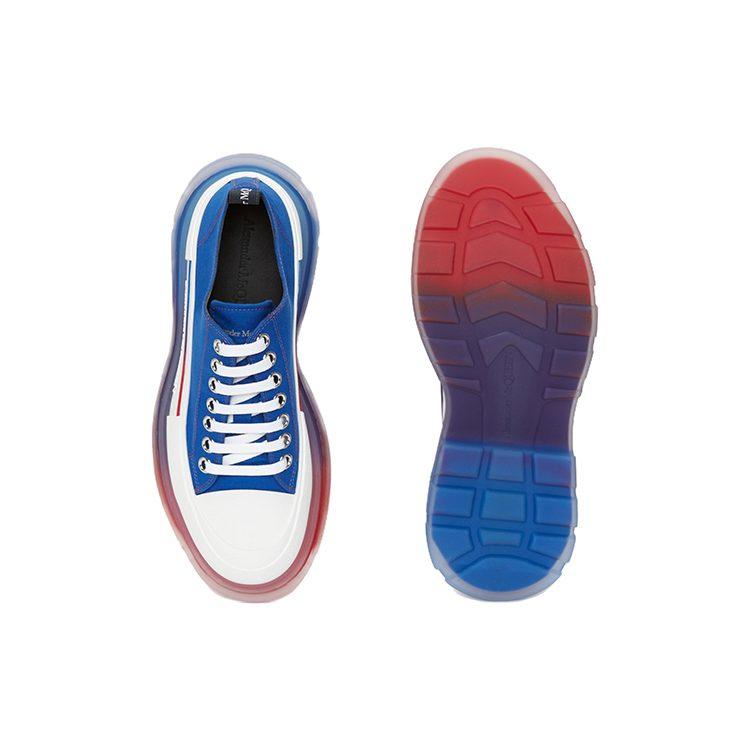 Alexander Mcqueen Tread Slick Low Lace Up Royal White 705660W4TGE1141