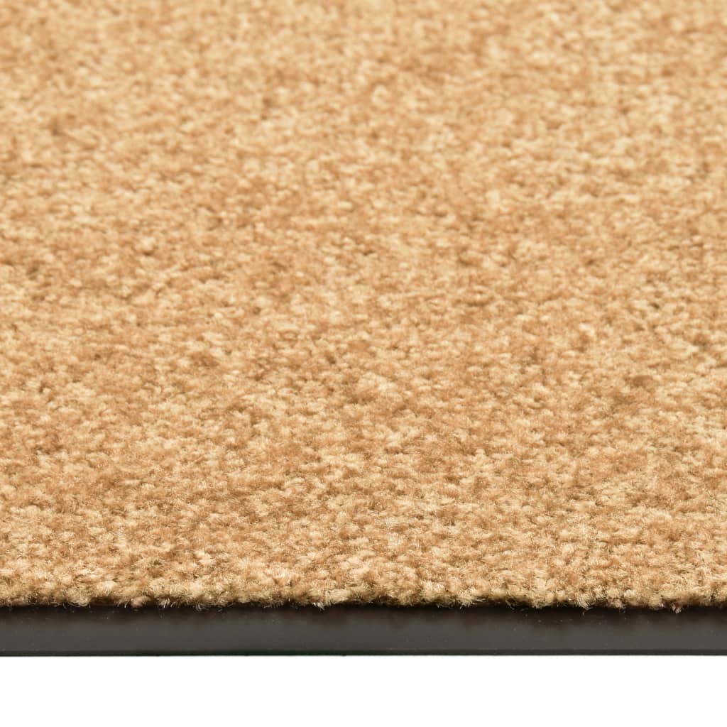 Washable Doormat Cream 120 X 180 Cm