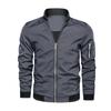 Men's Jackets Fall Bomber Jacket for Men Streetwear Baseball Coat Stand Collar Slim Zipper Up Outdoor Jacket Men Coat