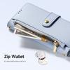 DUX DUCIS Lawa Series for iPhone 16 Magnetic Case Detachable Zipper Wallet Cowhide Leather Cover