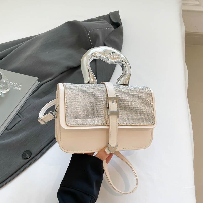 Simple New Solid Color Messenger Small Square Bag Handbag Small Fresh Shoulder Bag Versatile Bag