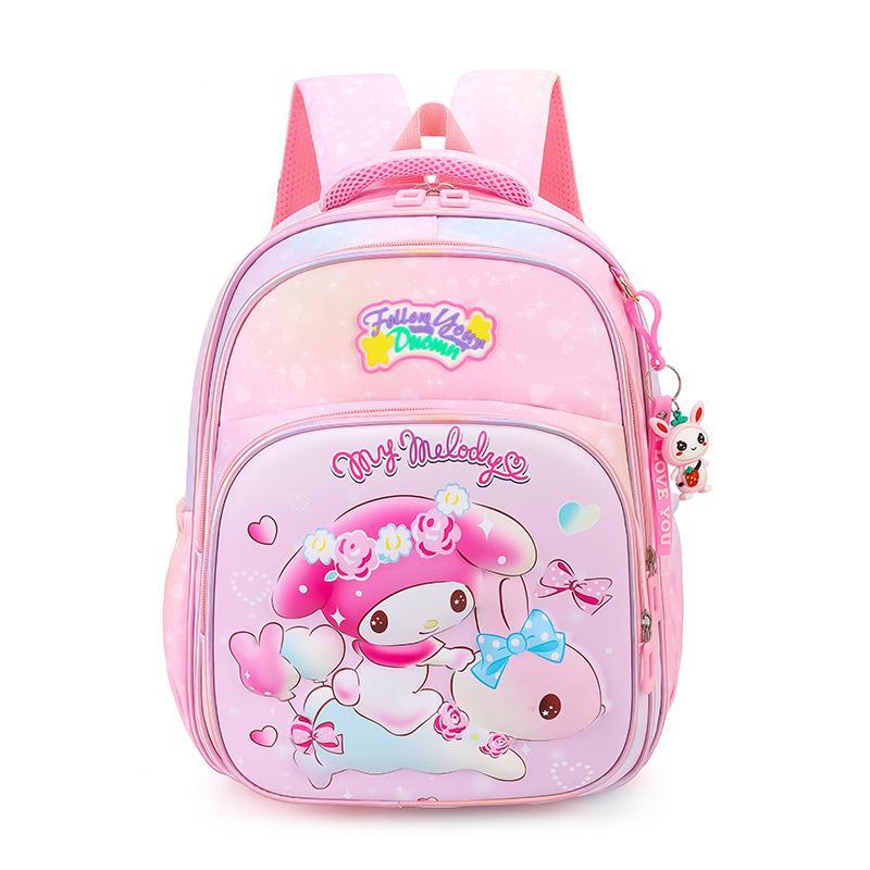 School Bag Female Primary School Student Cartoon Cute Backpack Large Capacity Children's Burden Reduction Backpack