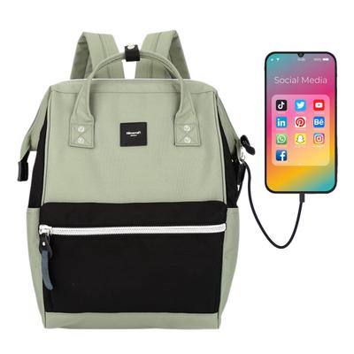 Spacious Laptop Backpack with USB Port - Himawari