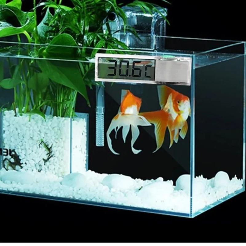 1pcs Electronic Fish Tank Temperature Waterproof Aquarium Thermometer Digital LCD Fish Turtle Temp Aquarium Control Accessories