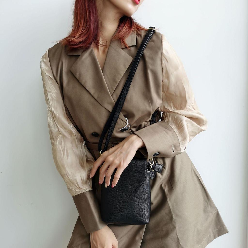 Genuine Cowhide Women's Versatile Clutch & Shoulder Bag - 2025 New Trendy Style, Lightweight