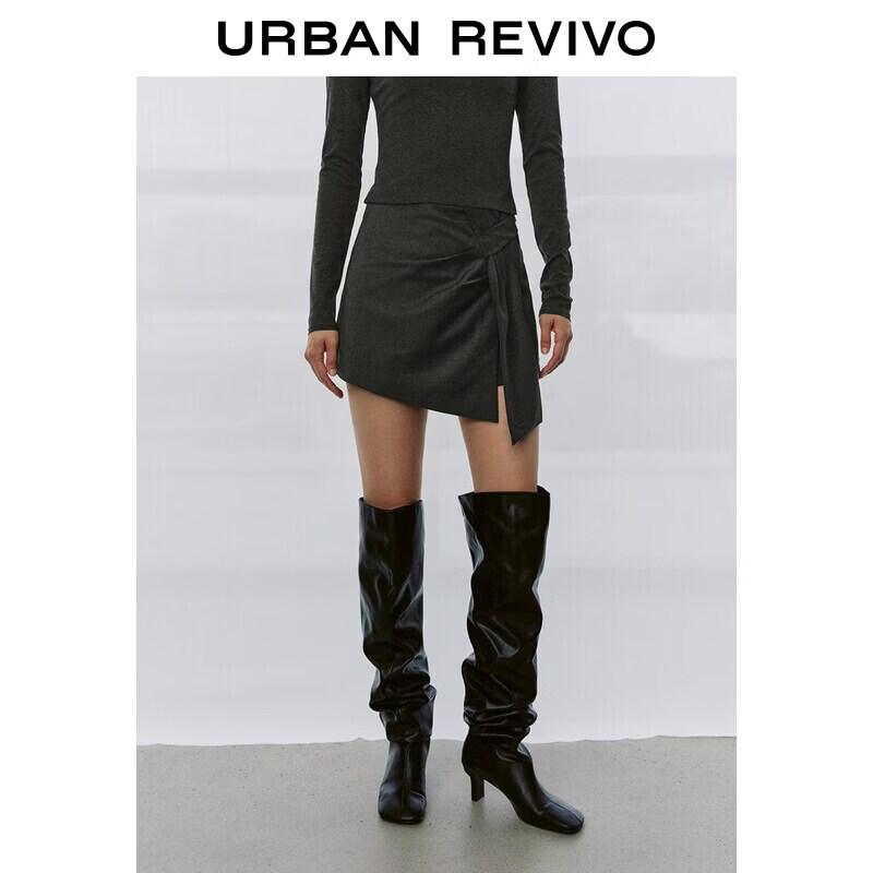 UR2026 Women's Asymmetric High-Waist Mini Skirt