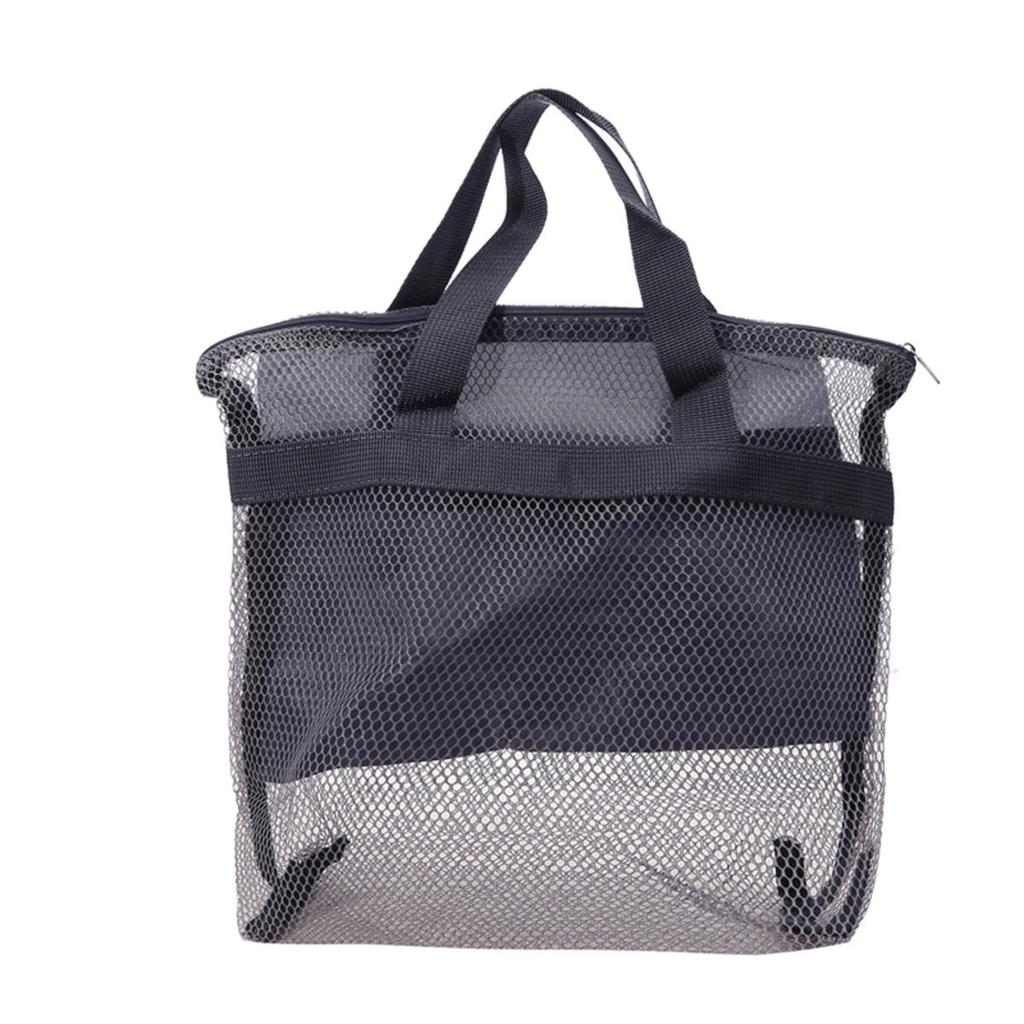 Mesh Shower Storage Bag Toiletry Bag Portable Wash Package Reusable Cosmetic Pouch Shower Organizer for Bathroom Dorms Beach Camping