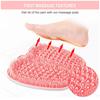 Shower Foot Back Scrubber Silicone Bath Massage Pad Bath Massage Cushion Brush with Suction Cups Wash Foot Mat Exfoliating Brush