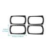 4PCS Carbon Fiber Window Lift Button Frame Sticker for Opel Corsa 2007 2008 2009 2010 2011 2012 2013 2014 LHD RHD.