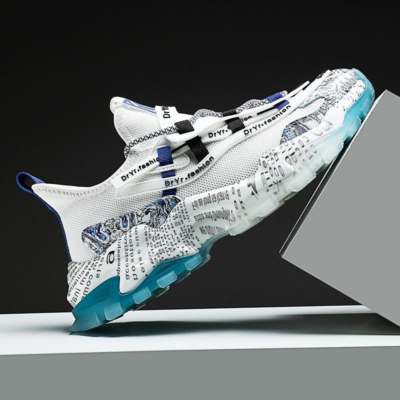 

Spring and Autumn New Large Size Men s Shoes Guofei Weaving ins Super Fire Dad Shoes Fashion Casual Shoes 46 белый