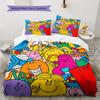 Herr. Herren Little Miss Muster Bettwäsche, Steppbett Set Bettbezug Kissenbezug Haus Geburtstag Geschenk(1 Bettbezug + 2 Kissenbezüge, ohne Füllung)