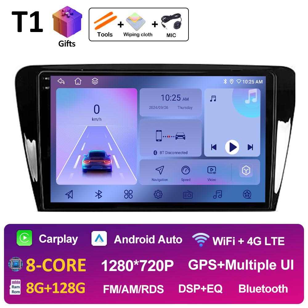 Sistem Inteligent DSP Stereo Pentru Skoda Octavia 3 A7 2013 2014 2015 2016 2017 2018 Player Video Radio Multimedia Auto Ecran QLED IPS