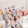 1ks trojvrstvový stojan na akrylový displej Priehľadný rebrík Ručne vyrobený anime model auta Blind box Úložný box Krabička na triedenie šperkov