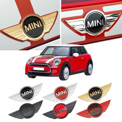 Metal Car Front Hood Rear Trunk Emblem Badge Sticker for Mini Cooper S F56 F57 R55 R56 R60 Replacement Logo Accessories