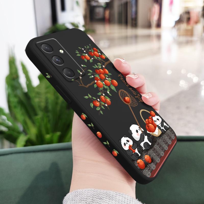 Joyful Panda Phone Case For Samsung Galaxy A56 A36 A26 A16 A06 A17 A07 A55 A35 A25 A15 A05 A54 A34 A24 A14 A04 4G 5G Cover