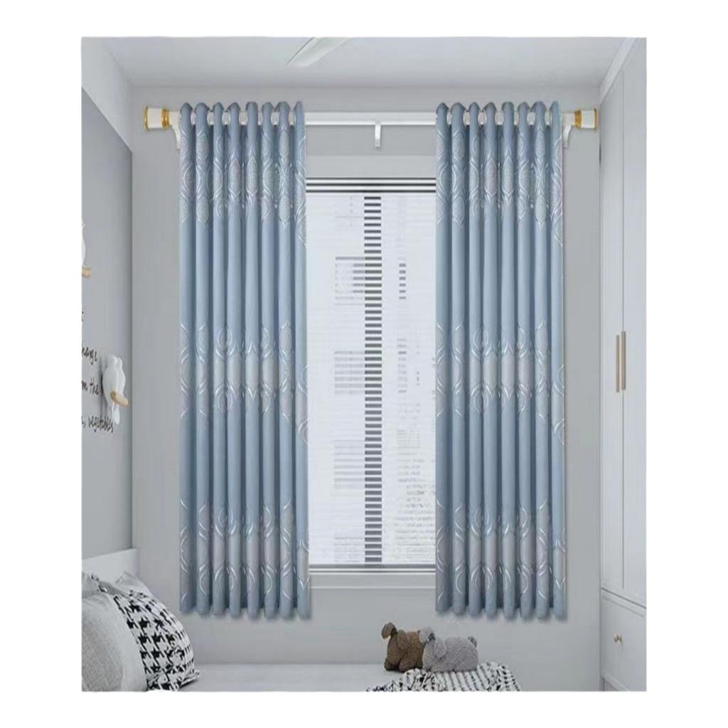 Jacquard Bamboo Leaves Full Blackout Curtains Boutique Curtains Window Screens