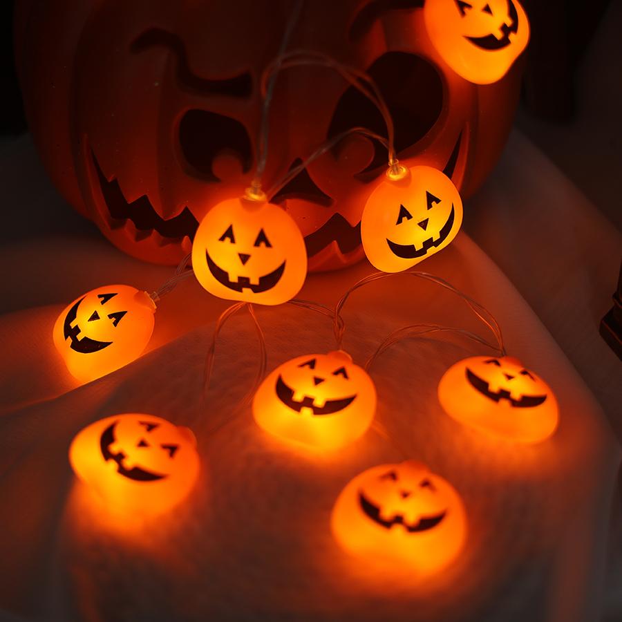 LED decorative lights, colorful lights, Ghost Festival atmosphere lights, Halloween pumpkin decoration lights for parties