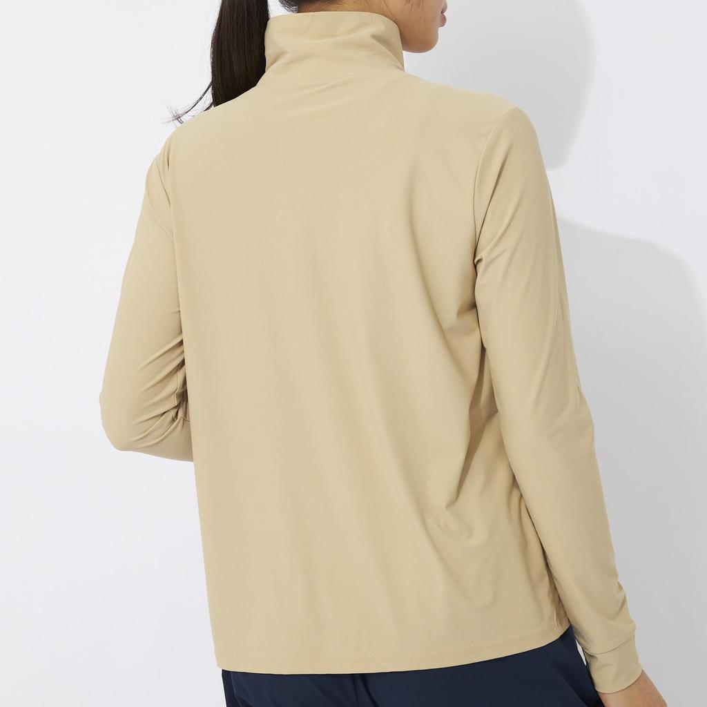 Marie Claire Women's Rash Guard Track Jacket with Cooling Touch and UV Protection, 414702, BE