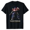 Rise of the Beasts TShirt Transformers Official Movie Optimus Prime Cybertronian Warrior Print Crew Neck Cotton Oversized Tops