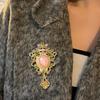 Vintage Palace Style Pendant Round Brooches For Women Lady'S Clothes Brooch Pins Gifts