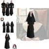 Adult Halloween Costume Cosplay Nun Outfit For Stage Performances L Xl)