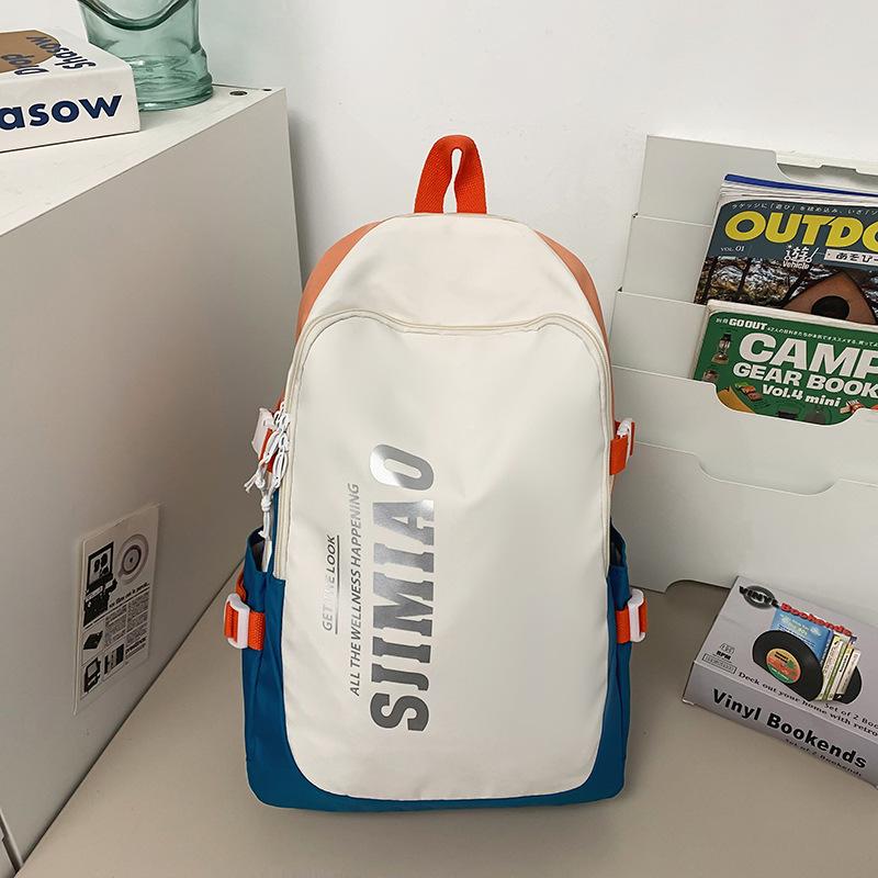 Schoolbag New School Bag Female Ins Large Capacity High School College Student Computer Backpack Male Junior High School Student Middle School