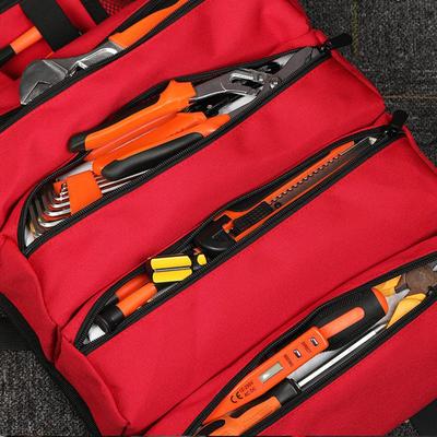 Roll Up Tool Bag Organizer with 5 Different Pouches for Car Garage or Work Shop